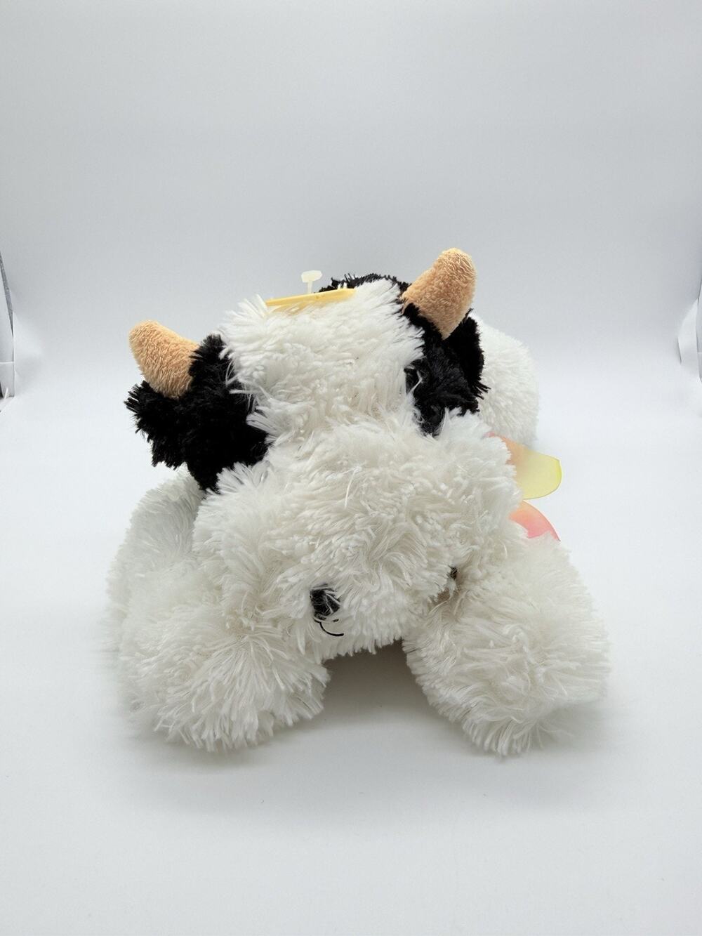 KELLYTOY COW PLUSH FLOPPY LOVEY BABY COW SPRING EASTER PASTEL BOW FLOPPY TOY 13”
